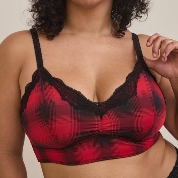 torrid Other - Torrid 2X Epic Red Lightly Lined Microfiber Longline Bralette NWT